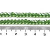 Electroplate Transparent Glass Beads Strands EGLA-A035-T3mm-A11-4