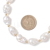 Natural Baroque Pearl Keshi Pearl Beaded Necklaces for Women NJEW-JN05870-3