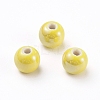 Glazed Porcelain Beads PORC-D001-12mm-16-2
