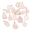 Natural Rose Quartz Pendants G-FG0001-13-1
