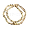 Transparent Electroplate Glass Beads Strands EGLA-N002-34C-C23-2