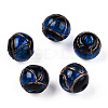 Handmade Gold Sand Lampwork Beads LAMP-T019-10mm-05-1