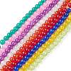 Crackle Glass Beads Strands CCG-Q001-4mm-M-1