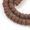 Electroplated Natural Lava Rock Bead Strands G-E497-C-08-1