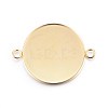 201 Stainless Steel Cabochon Connector Settings STAS-F191-15G-J-1