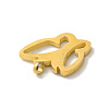 PVD Vacuum Plating 304 Stainless Steel Charms STAS-M311-01G-3