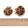 Natural Sea Shell Pendants SSHEL-B002-02G-02-3