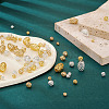 Kissitty 105Pcs 12 Styles Brass Hollow Beads KK-KS0001-27-15