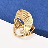 304 Stainless Steel Cuff Open Rings for Women RJEW-H255-01G-05-3