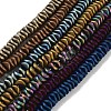 Electroplated Synthetic Non-magnetic Hematite Beads Strands G-H020-M01-1