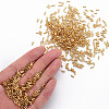 Plated Glass Bugle Beads X-SEED-S046-01A-22B-5