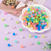 500Pcs Luminous PS Plastic Beads FIND-TA00009-13B-6