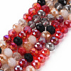 Electroplate Glass Beads Strands EGLA-S194-18D-1