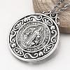 Tibetan Style Alloy Pendants X-TIBEP-Q078-01AS-RS-5