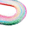  9 Strands 9 Colors Transparent Baking Paint Glass Bead Strands GLAA-TA0001-43-11