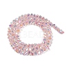 Electroplate Glass Beads Strands GLAA-Q105-04B-2