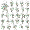 Resin & Acrylic & Faux Suede Tassel Keychain KEYC-YW00126-01-2