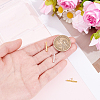 4Pcs 2 Colors 925 Sterling Silver Pin to Pendant Converter STER-BBC0009-17B-3