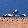 925 Sterling Silver Curb Chain Extender STER-G039-04A-S-3