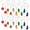  DIY Vegetables Themed Keychain Making Kits DIY-NB0004-62-1