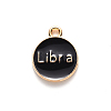 Alloy Enamel Pendants X-ENAM-S124-01A-08K-3