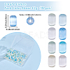 96G 8 Colors Imitation Cat Eye Glass Cylinder Seed Beads GLAA-SC0003-20A-2