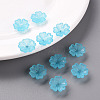Transparent Frosted Acrylic Bead Caps MACR-S371-04A-755-6