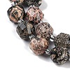 Natural Snowflake Obsidian Beads Strands G-O201B-133G-3