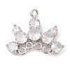 Brass Pave Clear Glass Chandelier Component Links KK-S388-19P-1