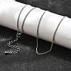 Long-Lasting Plated Brass Curb Chain Necklaces NJEW-K112-07P-NF-2
