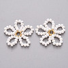 Glass Seed Beads Pendants FIND-R086-06A-2