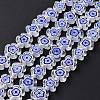 Handmade Millefiori Glass Bead Strands LAMP-J035-10mm-55-2