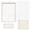 Basswood Assembled Paper Making Frame DIY-WH0001-73D-1