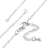 Brass Cable Chain Necklace Making NJEW-D302-80P-1