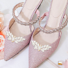 4Pcs 2 Colors Wing Alloy Rhinestone Shoe Decoration FIND-GO0002-27-6