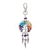 Woven Net/Web with Wing Pendant Decorations HJEW-JM01011-3