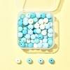 70Pcs Rubberized Style Acrylic Beads MACR-FS0001-71A-7