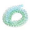 Transparent Painted Glass Beads Strands X1-DGLA-A034-T6mm-A16-5
