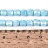 Anti-Tarnish Electroplate Glass Beads Strands GLAA-N057-6mm-09-4