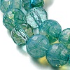 Baking Paint Glass Bead Strands GLAA-G116-02F-2