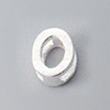 925 Sterling Silver Hollow Initial Beads STER-TAC0010-01S-O-1
