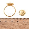Brass Adjustable Ring Findings KK-K382-15A-G-3