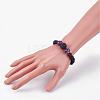 Natural Amethyst Beaded Necklaces & Stretch Bracelets Jewelry Sets SJEW-JS00918-05-8