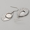 304 Stainless Steel Geometry Dangle Earring Settings FIND-WH0032-74P-03-2