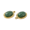 Natural African Jade Oval Charms STAS-J401-VC669-3