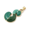 Alloy Enamel Pendants ENAM-S023-01G-S-1