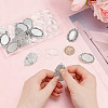 15Pcs Tibetan Style Brooch Cabochon Settings TIBE-ME0001-18-3