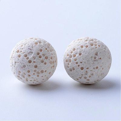 Unwaxed Natural Lava Rock Beads G-F325-10mm-11-1