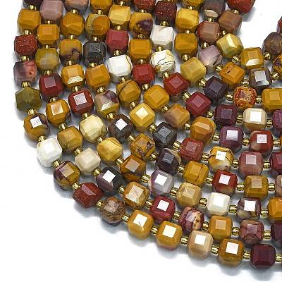 Natural Mookaite Beads Strands G-K389-A55-01-1