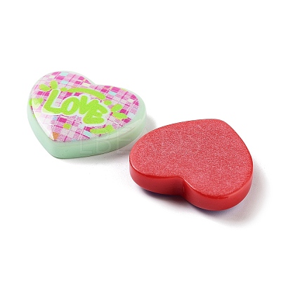 Opaque Resin Cabochons RESI-G085-03-1